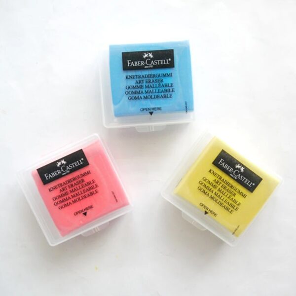 Faber Castell Kneaded Eraser in case, Assorted Colors